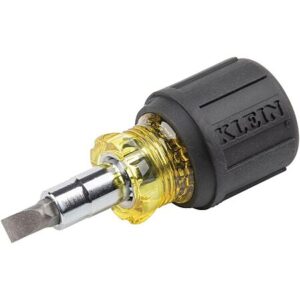 Klein Tools 6-in-1 Multi-Bit Screwdriver Stubby Nut Driver