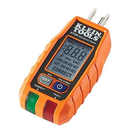 Klein Tools GFCI Receptacle Outlet Tester w/ LCD