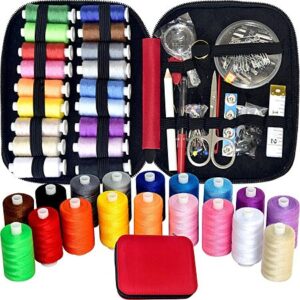 Le Paon Portable Sewing Kit w/ Case (Red)