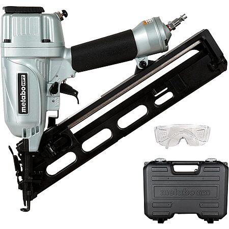 Metabo HPT 2-1/2" 15-Gauge Pneumatic Angled Finish Nailer w/ Air Duster