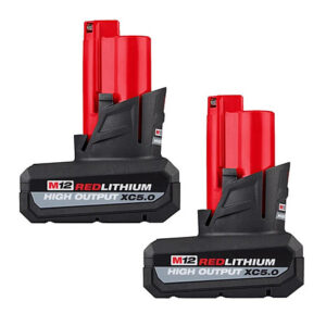 Milwaukee (2 pack) M12 REDLITHIUM HIGH OUTPUT XC5.0 Battery $99