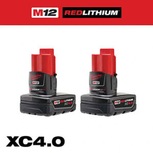 Milwaukee M12 XC4.0 Battery - 2 Pack 48-11-2442 $89