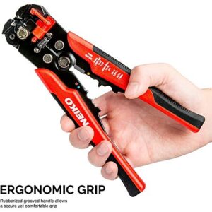 NEIKO 3-in-1 Automatic Wire Stripper, Cutter, and Crimping Tool