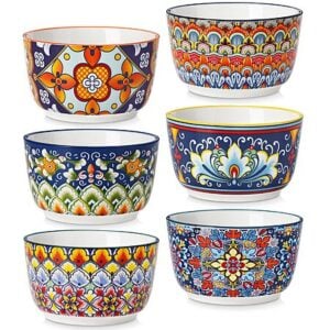 [Prime] 6-Pack 8-Oz vancasso Bohemian Ramekins Ceramic Baking Souffle Dishes $15.59 + Free Shipping