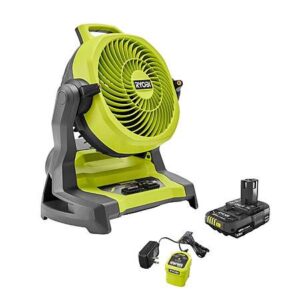 Refurb: RYOBI 18V One+ 7.5" Bucket Top Misting Fan w/ 1.5Ah Battery & Charger