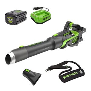 Renewed: Greenworks 80V 800CFM Cordless Leaf Blower w/ 4Ah Battery & Charger
