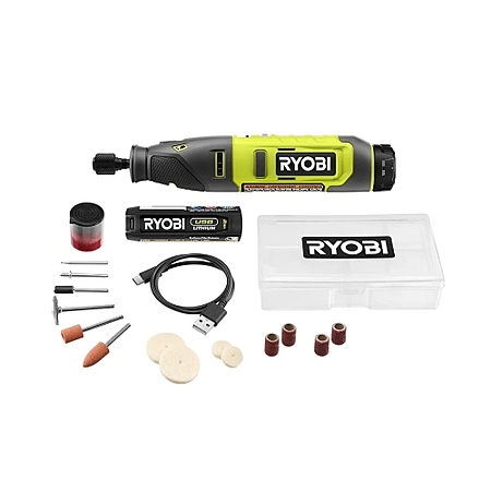 Ryobi USB Lithium Rotary Tool Kit w/ 2.0Ah Battery: Blemished $35, Reconditioned