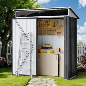 Shintenchi 5x3 FT Outdoor Storage Shed with Window $104.99 + Free S&H at Amazon