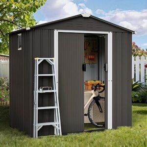 Shintenchi 6x4 FT Outdoor Storage Shed with Window $139.99 + Free S&H at Amazon