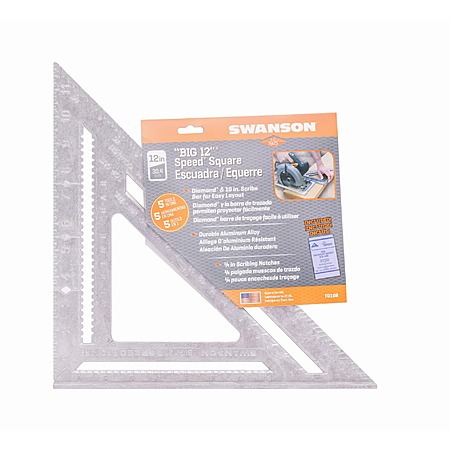 Swanson 12" Big Speed Square Layout Tool w/ Blue Book