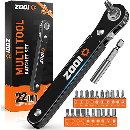 Zooi 22-in-1 Ratchet Screwdriver Set
