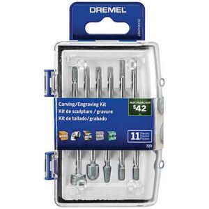 11-Pc Dremel Diamond Grit Carving & Engraving Rotary Accessory Kit