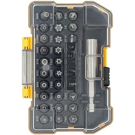 $14.98* | 31-Piece DEWALT Security Screwdriver Bit Set w/ Storage Case (DWAX200) at Amazon