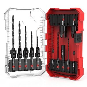 15-Piece EZARC Countersink Drill Bit Set w/ Plug Cutters & Storage Box