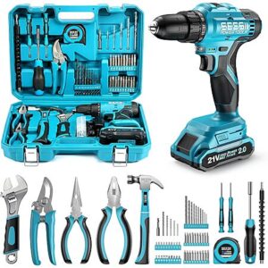 190-Piece SEESII 21V Cordless Drill & Home Tool Kit w/ Flexible Shaft Attachment, Toolbox, 2.0Ah Battery & Charger $35.99 + Free Shipping