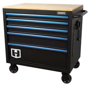 Hart 36-In W x 24-In D 5-Drawer Mobile Tool Chest Workbench W/ Wood Top $249 @Walmart