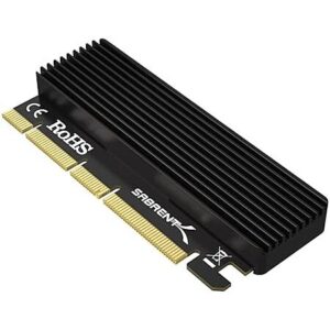 SABRENT NVMe M.2 SSD to PCIe X16/X8/X4 Adapter Card w/ Aluminum Heatsink