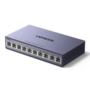UGREEN 10 Port PoE Switch 1000Mbps, 8 PoE+@60W + 2 Gigabit Uplink $37.97 & More + Free Shipping