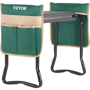 VEVOR Foldable Garden Kneeler & Seat w/ 8" EVA Pad & 2x Tool Pouches