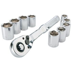 10-Pc. Craftsman 3/8" Drive Polished Chrome Mechanics Tool Set (Metric)