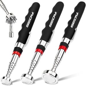3-Pk 30" Sedy Extendable Telescoping Magnetic Grabber Tool (30/40/80 Lbs. Force)
