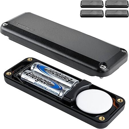 4-Pk Elevation Lab Waterproof Extended AA Battery Case for Apple AirTag