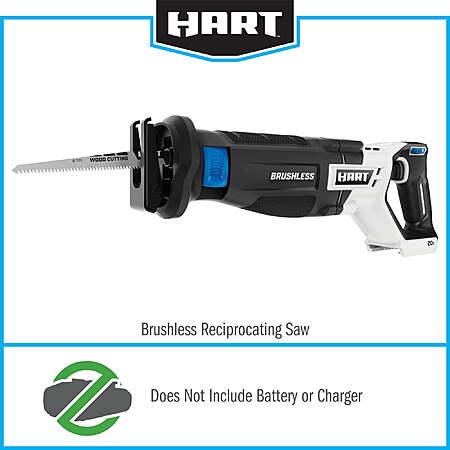 Hart 20V Brushless Reciprocating Saw w/ Integrated LED Work Light (Tool Only)