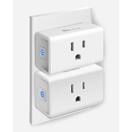 Kasa Smart Plug Ultra Mini 15A, EP10P2, Smart Home Wi-Fi Outlet 2 Pack - $10.46 after Prime Visa CB $13.95