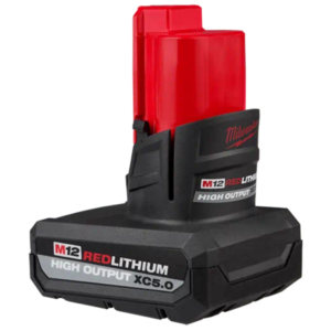 Milwaukee M12 5.0 High Output Battery $56
