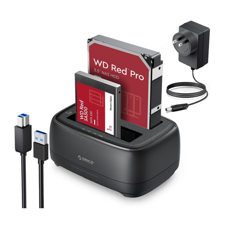 ORICO Dual Bay SATA External Hard Drive Docking Station w/ Cloning