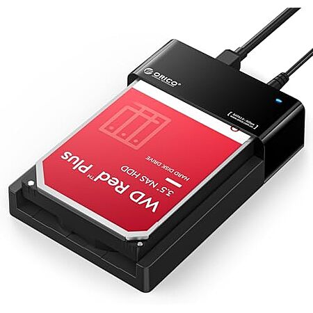 Orico External USB 3.0 to SATA Hard Drive Docking Station (for 2.5"/3.5" Drives, up to 24TB)
