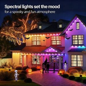 Prime: AHAWILL IP67 Permanent Outdoor RGB Lights 100ft for Halloween Christmas Decor $28.5 + Free Shipping