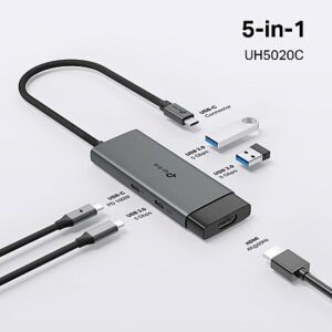 TP-Link USB C Hub 5-in-1 Multiport Adapter (UH5020C) | 4K@60Hz HDMI, 100W Power Delivery, 1×USB-C, 2× USB-A Data Ports | 5Gbps | Coupon price $9.15 YMMV