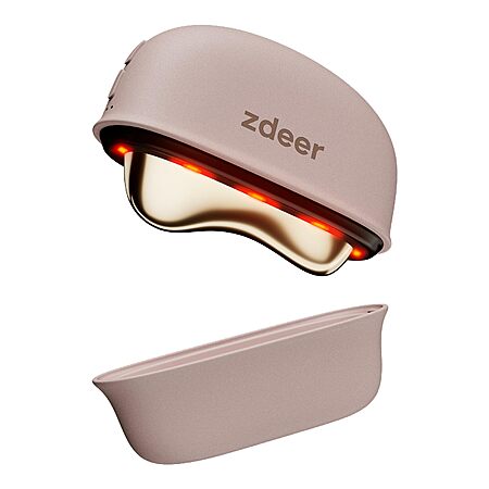 ZDEER GS5 Heated Gua Sha Tool w/ Red Light, Vibration & Brass Plate
